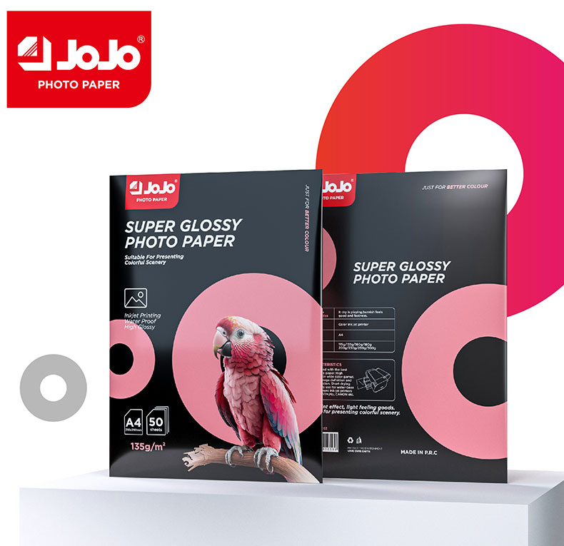 135g High Gloss Glossy Photo Paper with new colourbag
