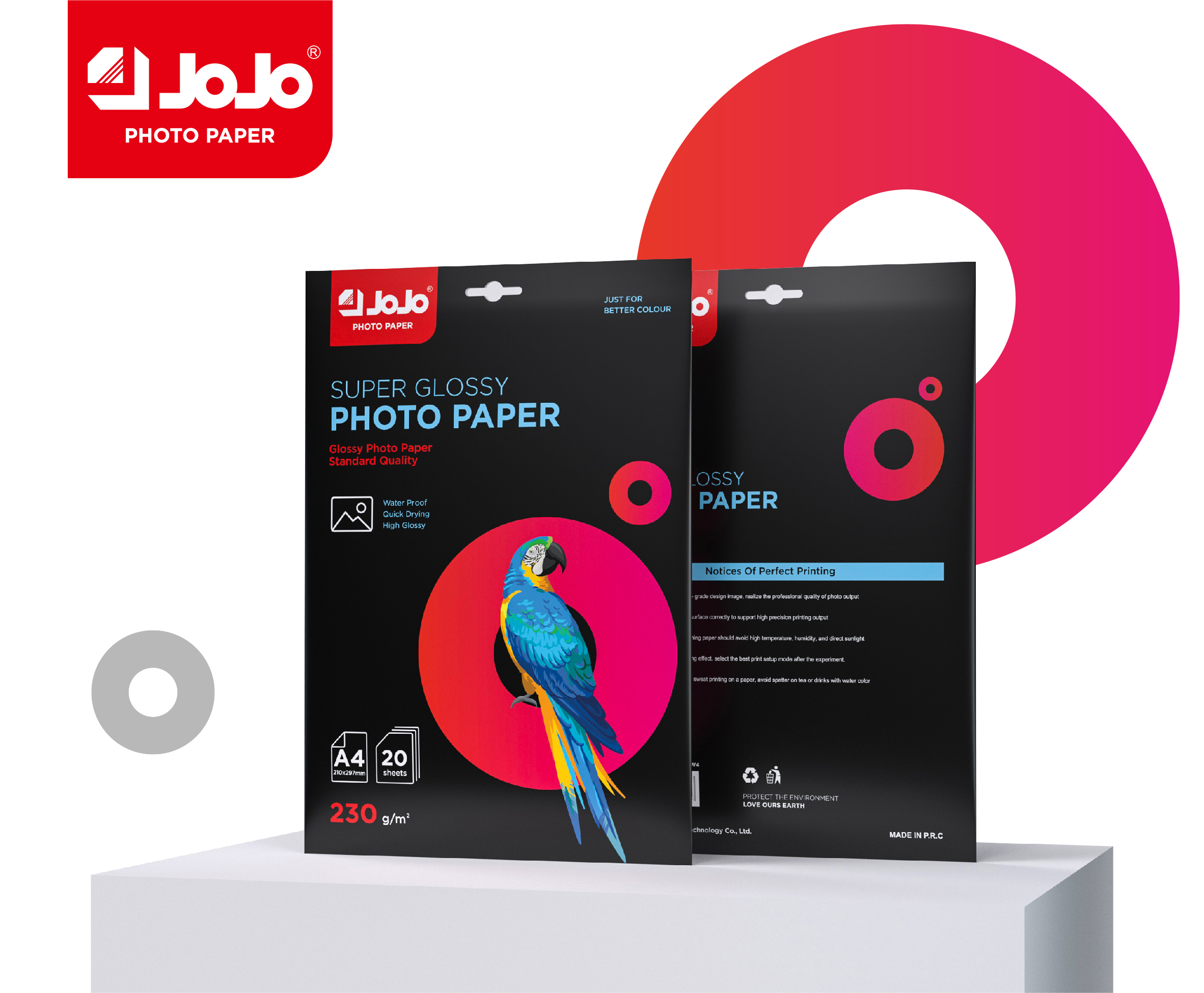 230g Single-Sided A4 Glossy Photo Paper with colourbox