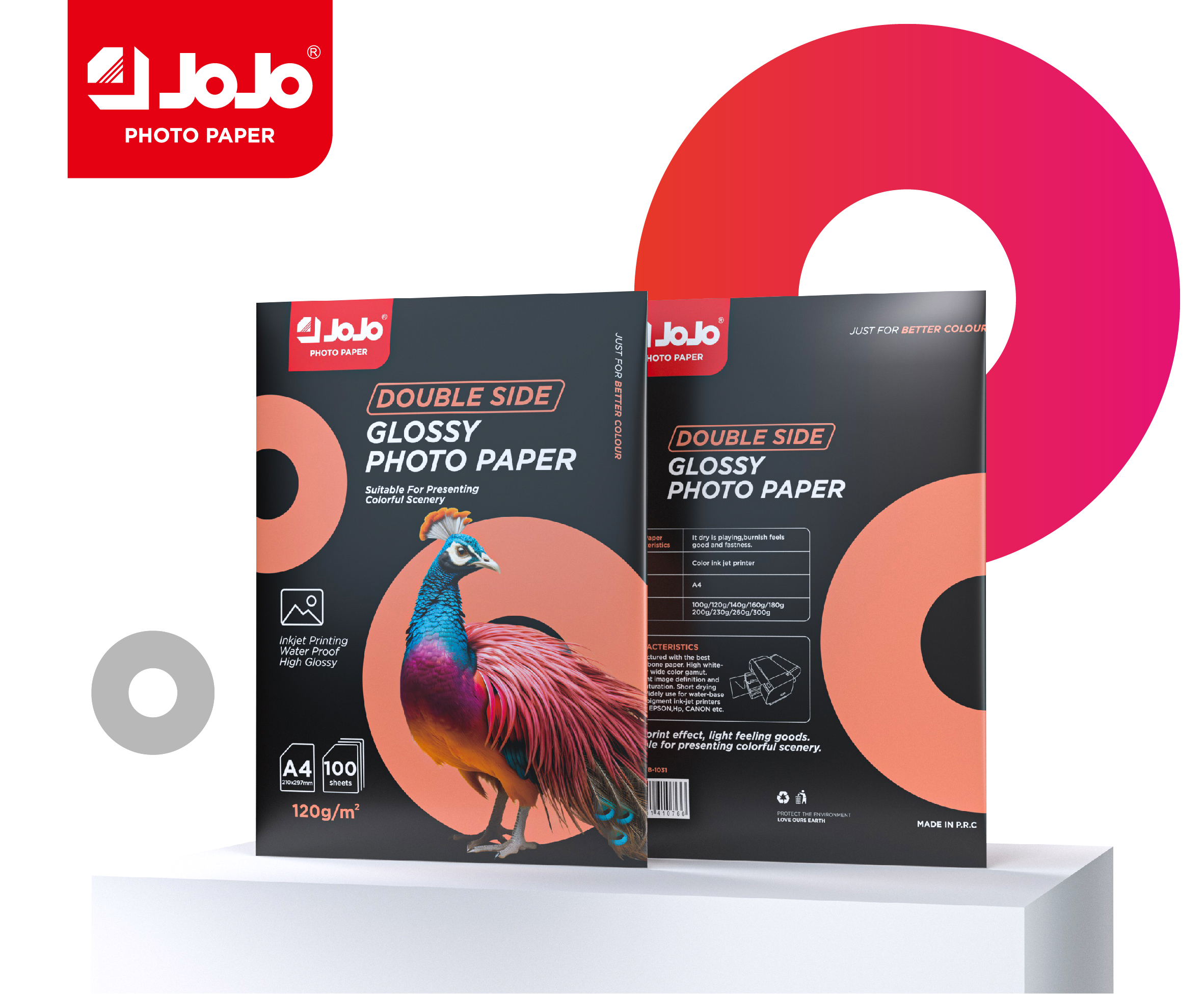 120g Double-Sided High Gloss A4 Glossy Photo Paper with new-colourbag