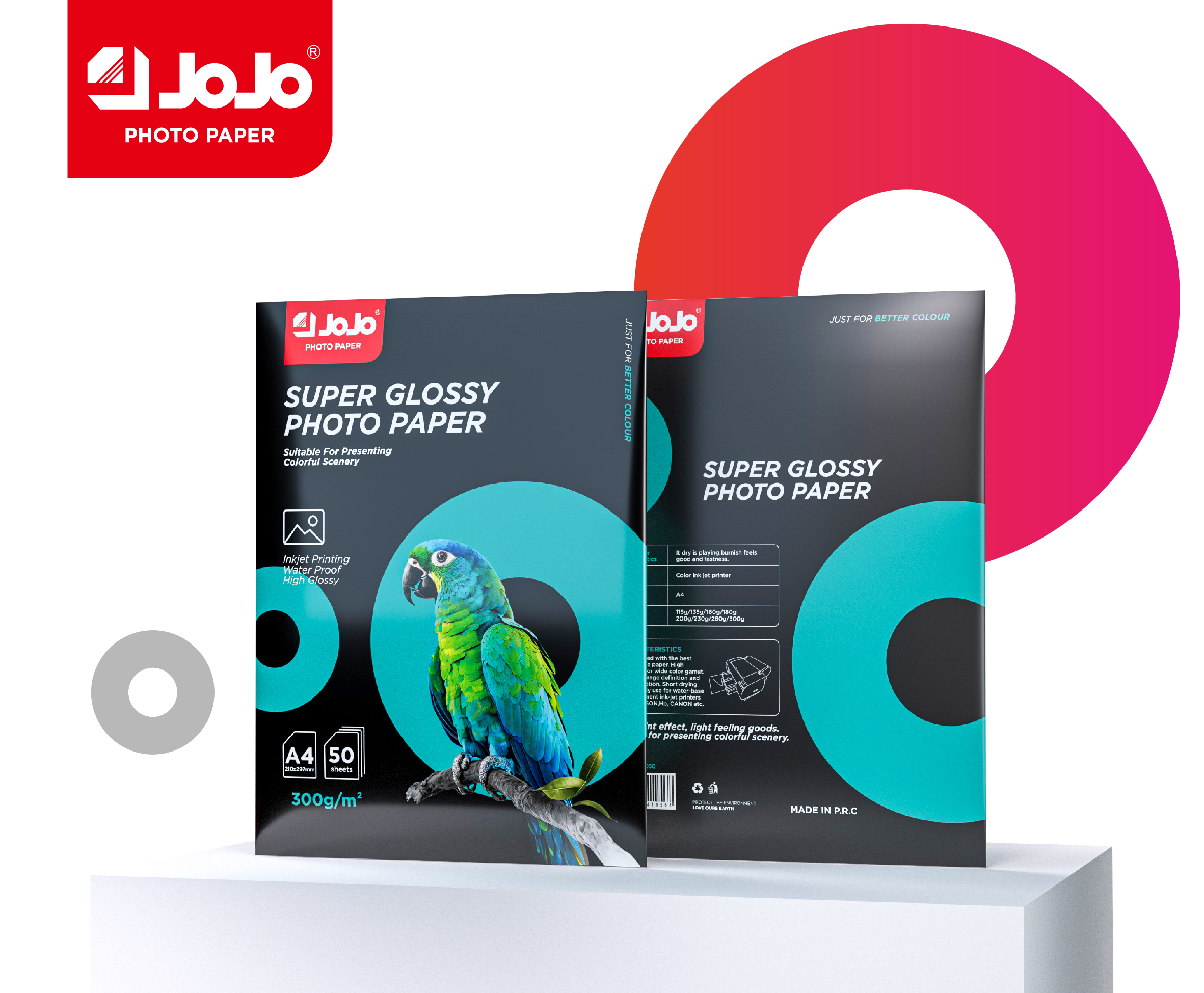 300g Single-Sided A4 Glossy Photo Paper with new-colourbag