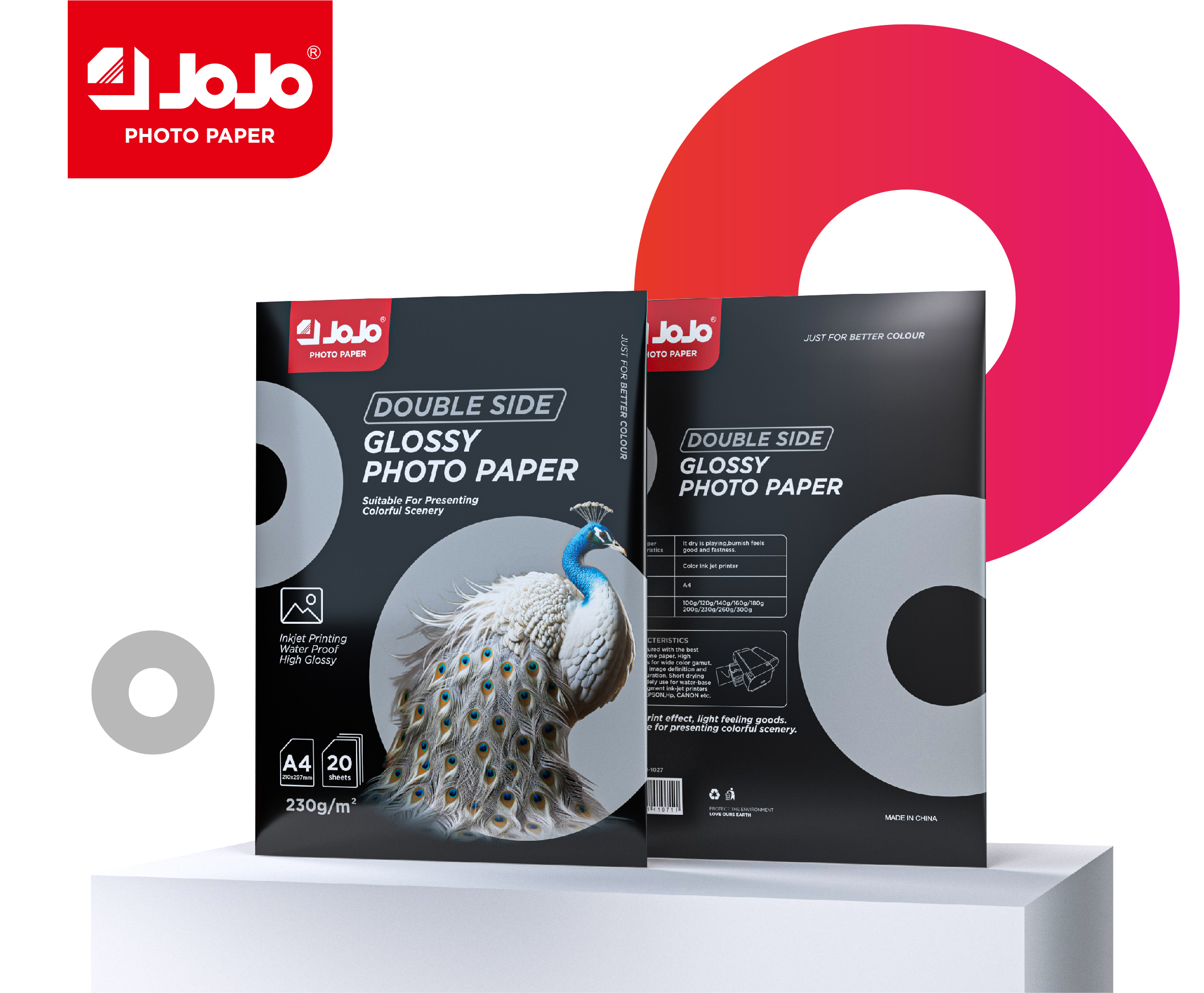 230g Double-Sided A4 Glossy Photo Paper with new-colourbag