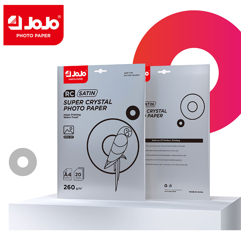 JR-3030 stain Durable Rc Waterproof Photo Paper with colour box